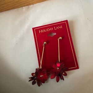 Holiday land( jcrew) hanging poinsettias brand new!